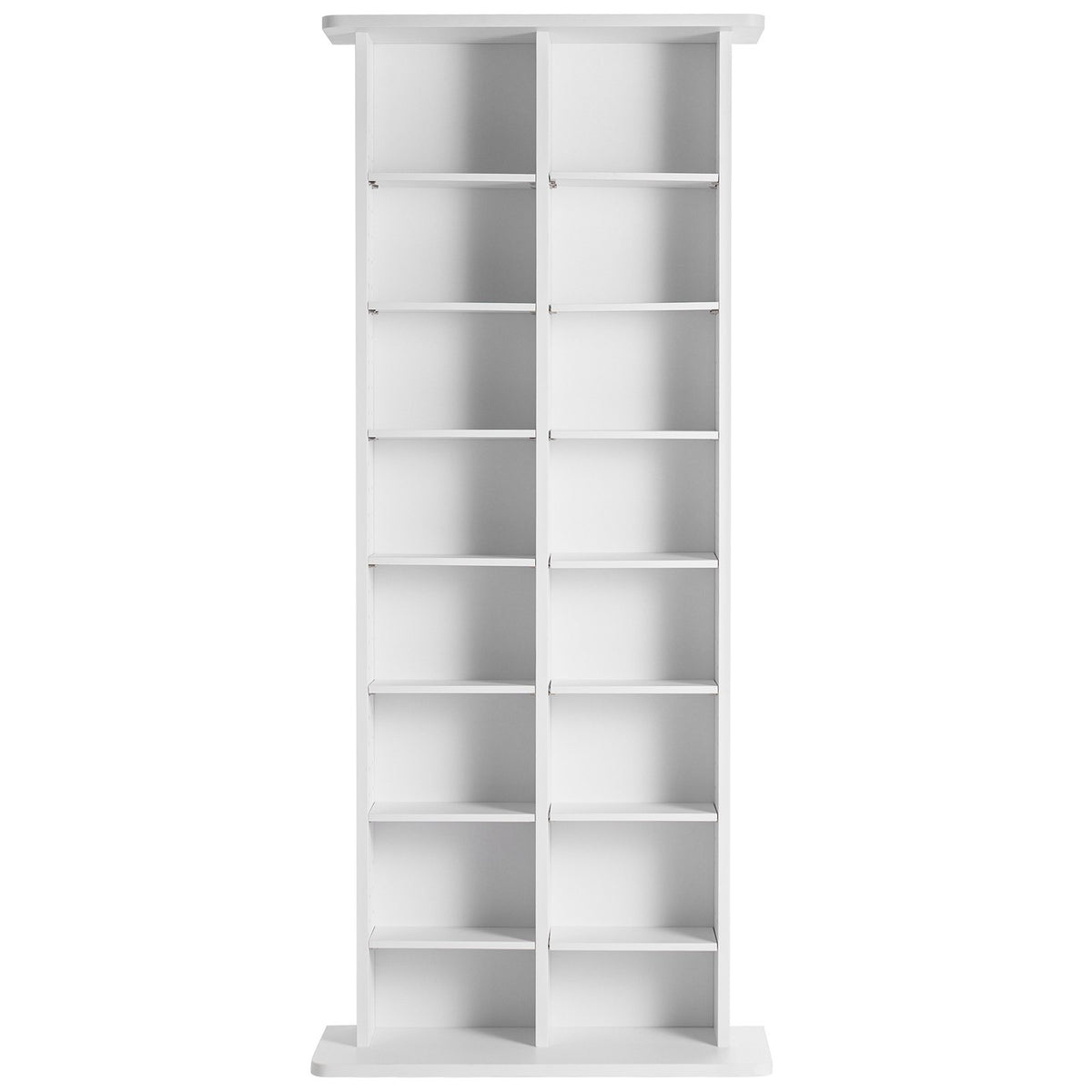 VEVOR Media Storage Cabinet, 8-layer DVD Shelf Holds up to 464 CDs, Adjustable CD Shelves 16 Compartments, Protects & Organizes Music, Movie, Video Games or Memorabilia Collections, White - DVDCDCCJKFS1YOOIZV0 - view 10