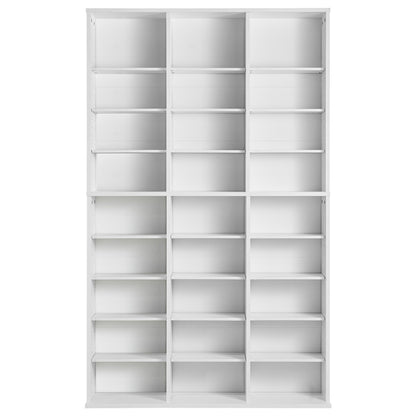 VEVOR Media Storage Cabinet, 9-layer DVD Shelf Holds up to 756 CDs, Adjustable CD Shelves 27 Compartments, Protects & Organizes Music, Movie, Video Games or Memorabilia Collections,White - DVDCDCCJKFS26LT9HV0 - view 10