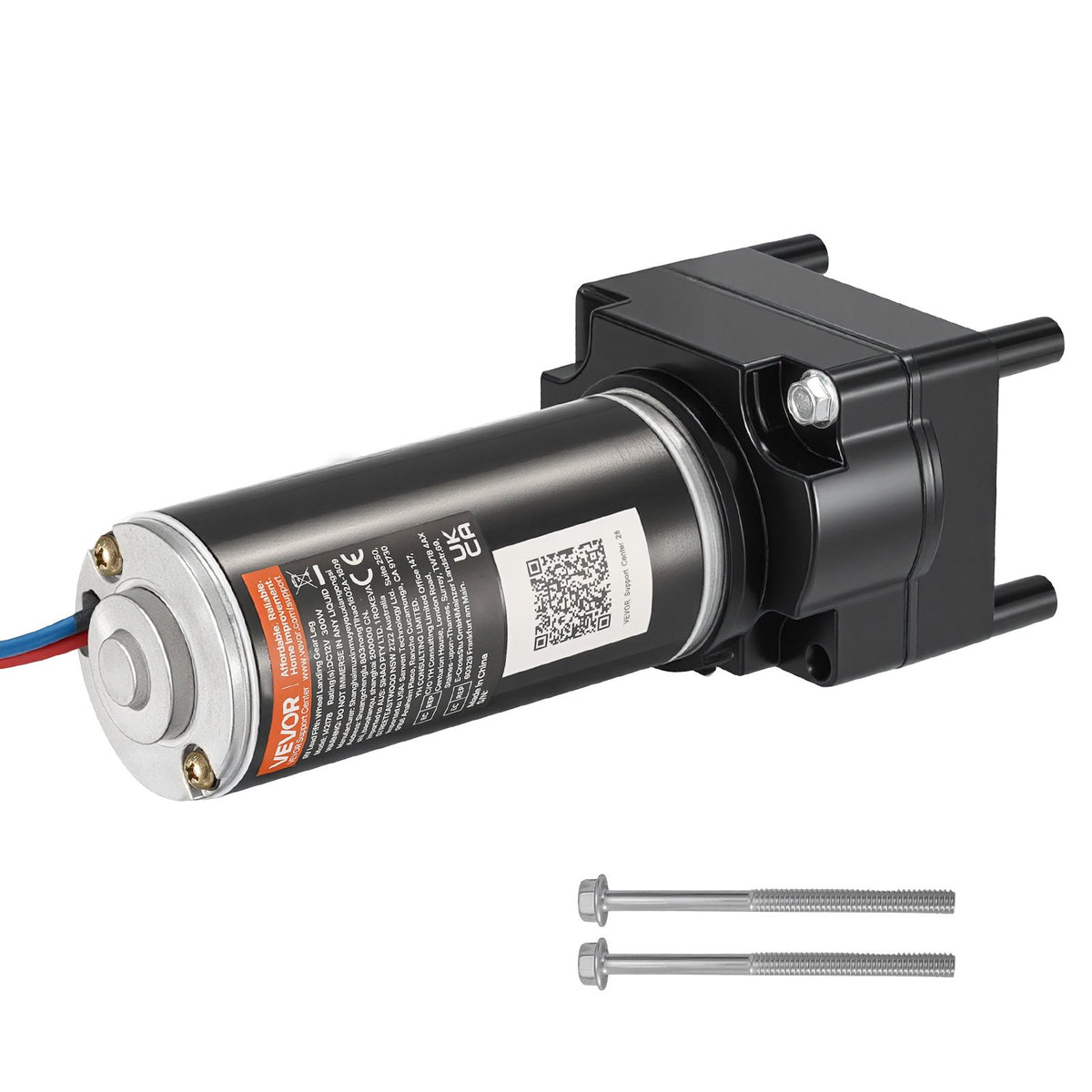 VEVOR RV 5th Wheel Landing Gear Motor, Replaces LG-142178, 5500 lbs Capacity, 300W RV Fifth Wheel Power Landing Gear Motor Compatible with Lippert Venture, Atwood, Stromberg Carlson Systems, Black - DWLQLJOEMM14VNXFU002V9 - view 1