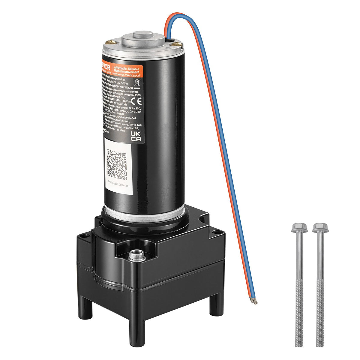 VEVOR RV 5th Wheel Landing Gear Motor, Replaces LG-142178, 5500 lbs Capacity, 300W RV Fifth Wheel Power Landing Gear Motor Compatible with Lippert Venture, Atwood, Stromberg Carlson Systems, Black - DWLQLJOEMM14VNXFU002V9 - view 10