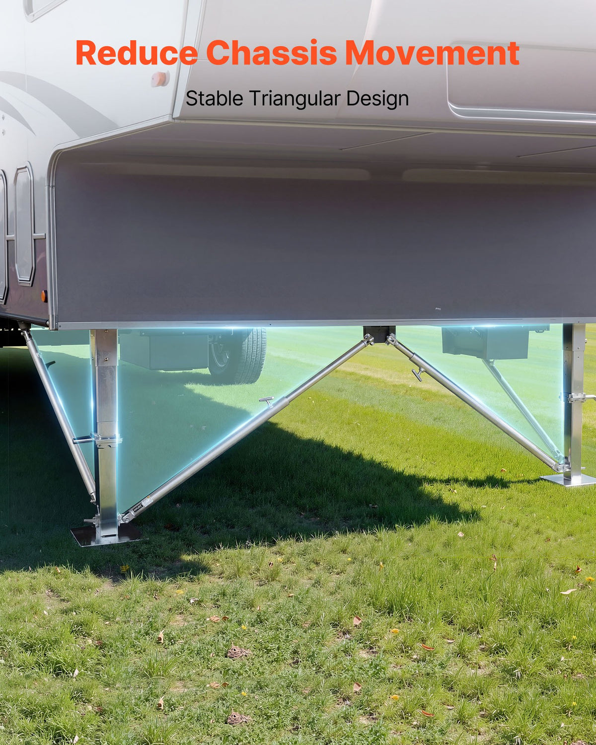 VEVOR JT's Strong Arm Jack Stabilizer Kit 191023, Fits for 5th Wheel RV and Travel Trailer Kit, Fifth-Wheel Jack Stabilizer for Telescopic System, Reduces Chassis Movement, Easy Bolt-On Installation - DWLQLJOEMM19WLHRK002V0 - view 6