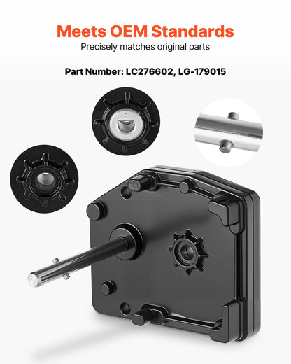 VEVOR RV Fifth Wheel Landing Gear Box 276602, Universal Mount Steel Gearbox Compatible with Lippert Venture, Atwood, Stromberg Carlson Landing Gear Systems, Replace LG-179015, Adjustable Height, Black - DWLQLJOEMM27ARYIP001V0 - view 4