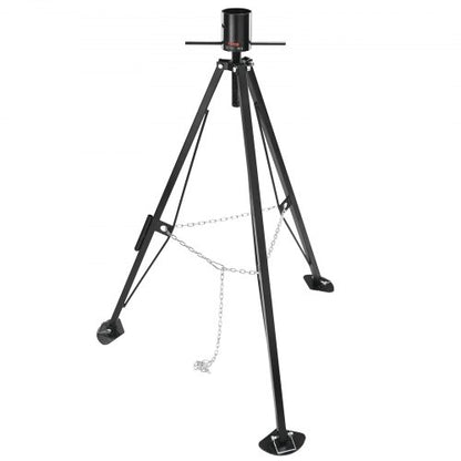 VEVOR 5th Wheel Tripod Stabilizer, 5000 LBS Load Capacity Tripod Fifth Wheel Stabilizer, 35"-57" Adjustable Height RV Gooseneck Stabilizer, Tripod Jack for Fifth-Wheel Trailers, RVs, and Campers - DWLSJJ1J5000OFUIXV0 - view 1
