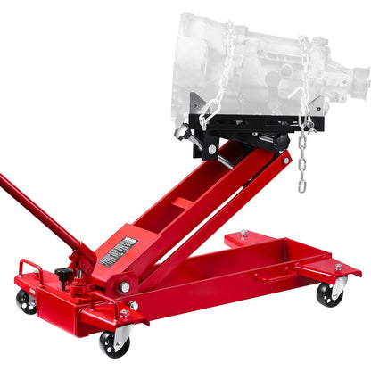 VEVOR Low Profile Floor Jack, 2200 lbs / 1 Ton Lifting Capacity Telescoping Transmission Floor Jack, 7.28-27.6 in Lifting Height, Flexible 360° Swivel wheels, Heavy-Duty Lift Hoist for Garage/Shop - DWYYQJDHS220DJN5M001V0 - view 10