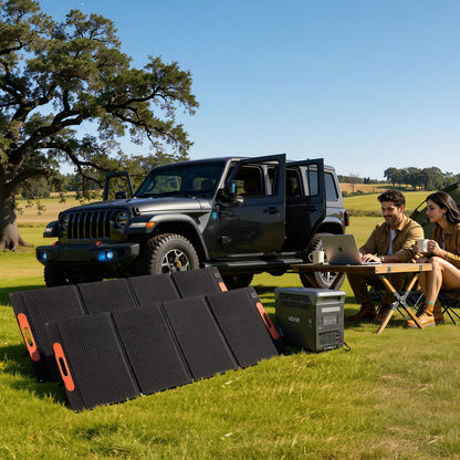 VEVOR Portable Power Station with 2PCS 200W Solar Panels, 3000W Solar Generator Power Station, 3072Wh LiFePO4 Battery Backup with 15 Output Ports for for Home Emergency, Outdoor Camping, RV Travel - DXCNDYTJ2200V2T2X001V1 - view 9