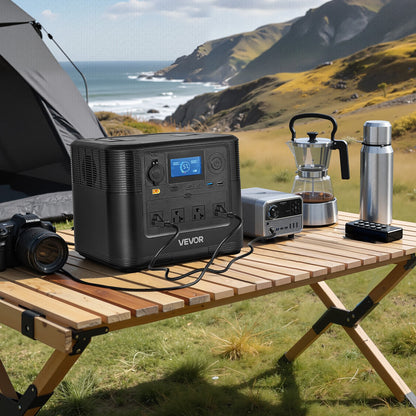VEVOR Portable Power Station, 1800W Solar Generator Power Station, 1008Wh LiFePO4 Battery Backup with 9 Output Ports for for Home Emergency, Outdoor Camping, RV Travel (Solar Panel NOT Included) - DXCNDYWTYNB177DIF001V1 - view 9