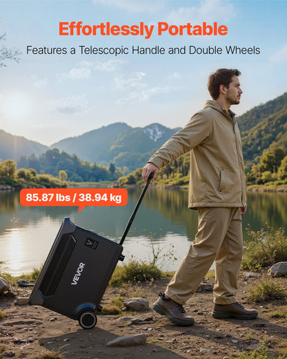 VEVOR Portable Power Station, 3000W Solar Generator Power Station, 3072Wh LiFePO4 Battery Backup with 15 Output Ports for for Home Emergency, Outdoor Camping, RV Travel (Solar Panel NOT Included) - DXCNDYWTYNB39QS59001V1 - view 6