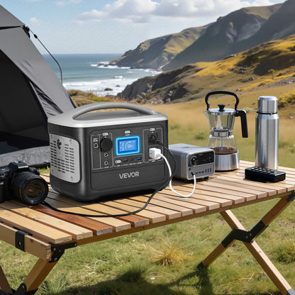 VEVOR Portable Power Station, 600W Solar Generator Power Station, 493Wh LiFePO4 Battery Backup with 8 Output Ports for Home Emergency, Outdoor Camping, RV Travel (Solar Panel NOT Included) - DXCNDYWTYNB5I6NQI001V1 - view 9