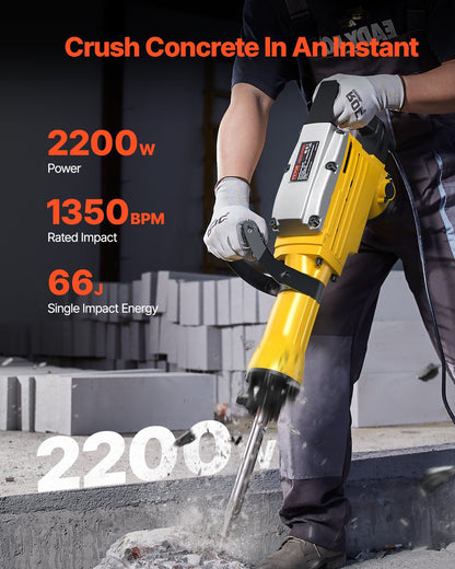 VEVOR Demolition & Breaker Hammers - Select Your Configuration - DXDH2200W2J19SB5EV1 - view 2