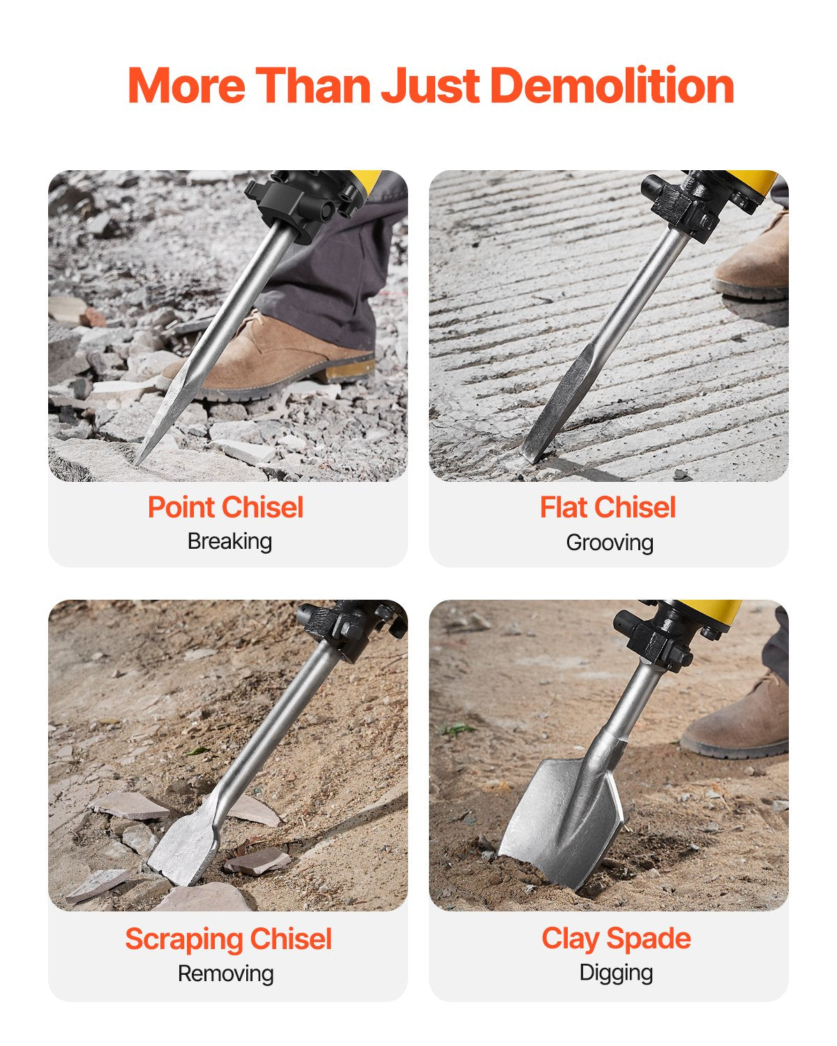 VEVOR Demolition & Breaker Hammers - Select Your Configuration - DXDH2200W4J1UQDGBV1 - view 3