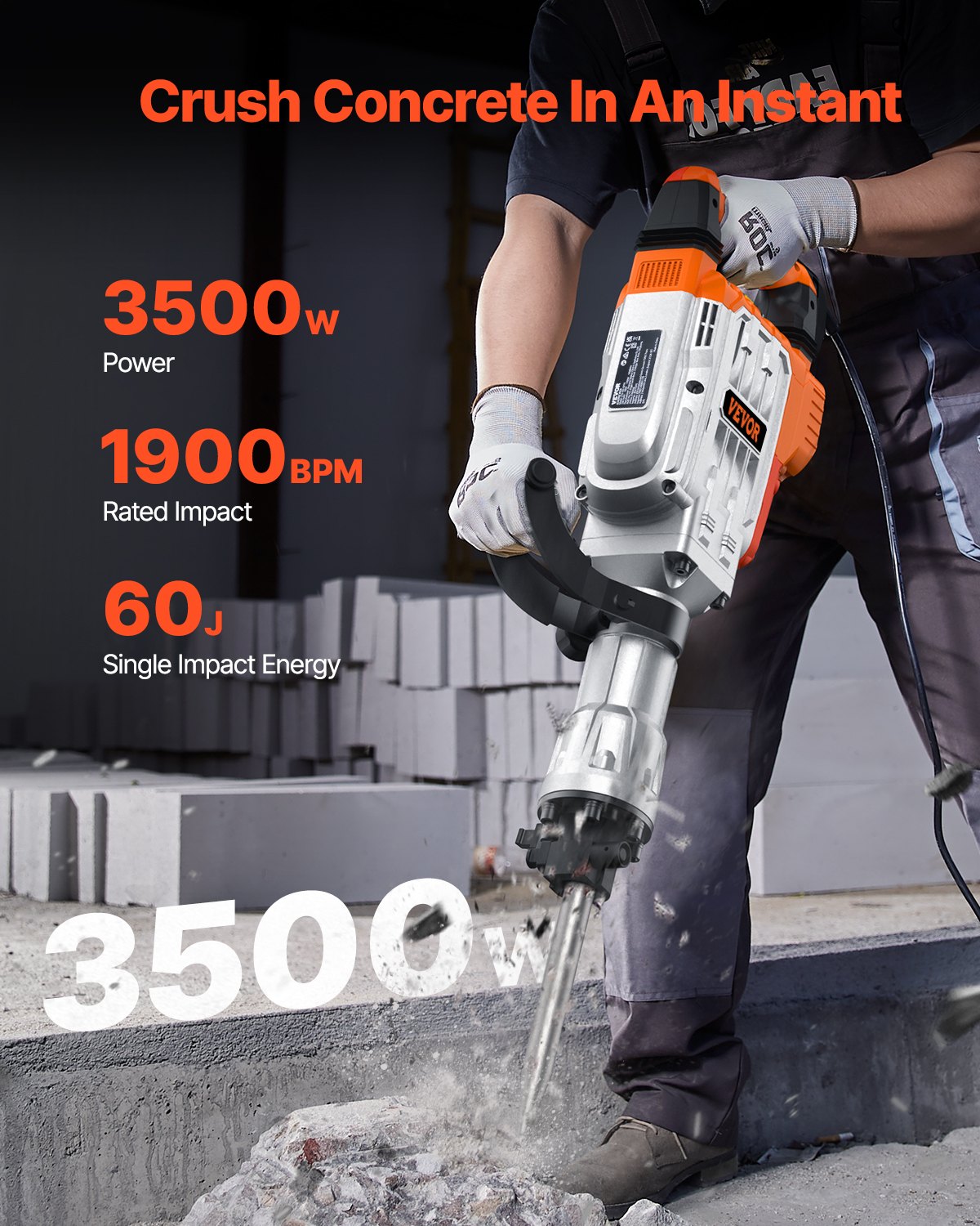 VEVOR Demolition & Breaker Hammers - Select Your Configuration - DXDHHS118YC1KRN4JV1 - view 2