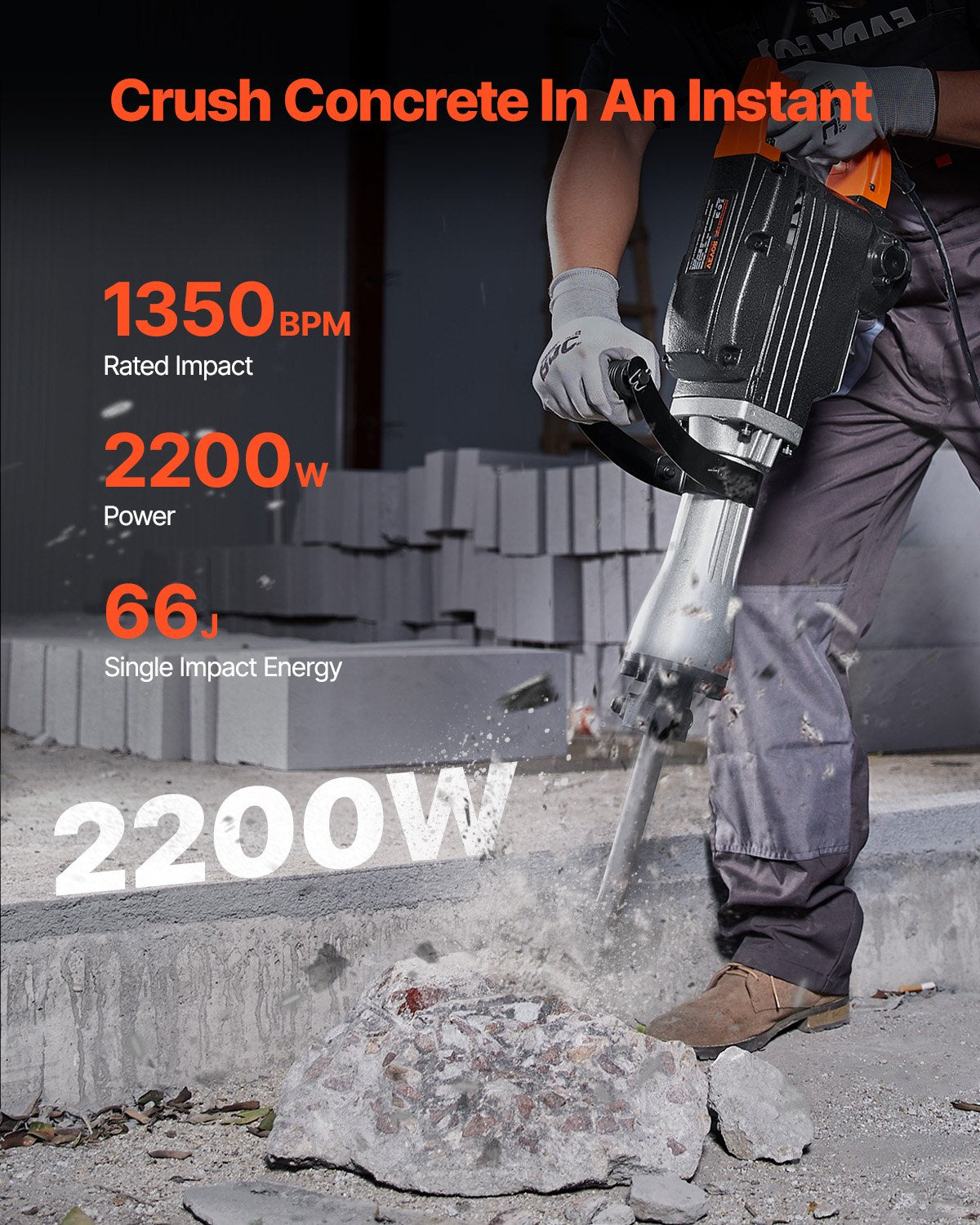 VEVOR Demolition & Breaker Hammers - Select Your Configuration - DXDHHS118YC1OP3IDV1 - view 2