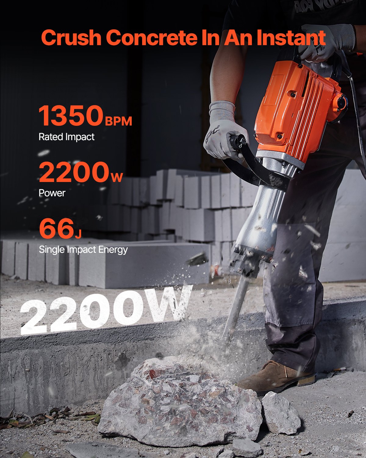 VEVOR Demolition & Breaker Hammers - Select Your Configuration - DXDHYCJZPZNCGH2BFV1 - view 2