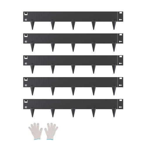 VEVOR Steel Landscape Edging, 5 Packs 39 x 4 in Rust-Resistant Metal Landscape Edging, Bendable Garden Edging Border, Heavy Duty Lawn Edging, Easy-to-Install, Flower Bed Yard Pathway Divider Black - DXGJSPZ5PCS3IHZTKV0 - view 2