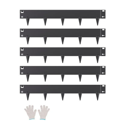 VEVOR Steel Landscape Edging, 5 Packs 39 x 4 in Rust-Resistant Metal Landscape Edging, Bendable Garden Edging Border, Heavy Duty Lawn Edging, Easy-to-Install, Flower Bed Yard Pathway Divider Black - DXGJSPZ5PCS3IHZTKV0 - view 2
