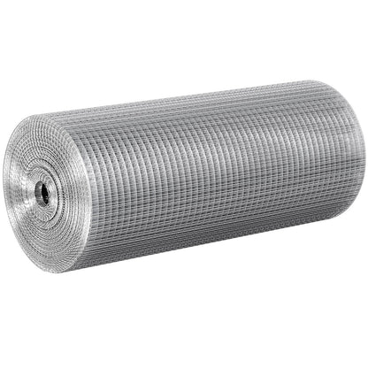 VEVOR Hardware Cloth 1/2 inch 24 inch x 100 ft 19 Gauge Chicken Wire Fence, Hot-Dip Galvanized After Welding Metal Wire Mesh Roll, Garden Plant Welded Fencing Roll Supports Poultry Netting Cage Fence - DXGSWL19GA24WX4C5001V0 - view 10