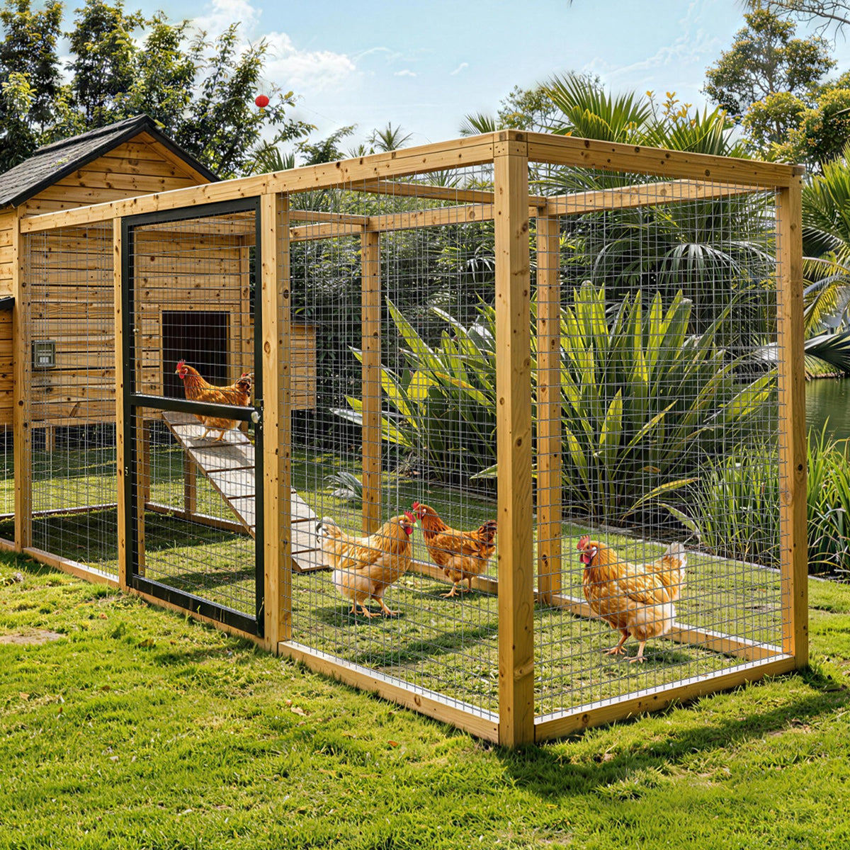 VEVOR Hardware Cloth, 1/2 inch 60 inch x 100 ft 19 Gauge Chicken Wire Fence, Hot-Dip Galvanized After Welding Metal Wire Mesh Roll, Garden Plant Welded Fencing Roll Supports Poultry Netting Cage Fence - DXGSWL19GA60AB0ZO001V0 - view 9