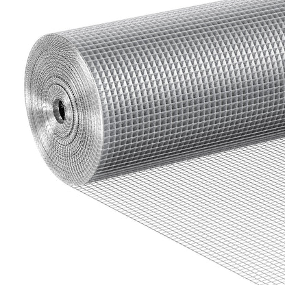 VEVOR Hardware Cloth 1/4 inch 36 inch x 100 ft 23 Gauge Chicken Wire Fence, Hot-Dip Galvanized After Welding Metal Wire Mesh Roll, Garden Plant Welded Fencing Roll Supports Poultry Netting Cage Fence - DXGSWL23GA36ZNOQ5001V0 - view 1