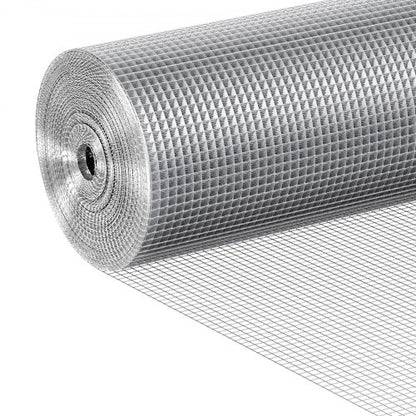 VEVOR Hardware Cloth 1/4 inch 36 inch x 100 ft 23 Gauge Chicken Wire Fence, Hot-Dip Galvanized After Welding Metal Wire Mesh Roll, Garden Plant Welded Fencing Roll Supports Poultry Netting Cage Fence - DXGSWL23GA36ZNOQ5001V0 - view 2