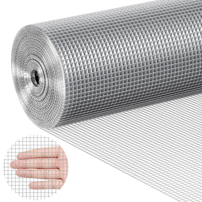VEVOR Hardware Cloth, 1/4 inch 48in x 100 ft 23 Gauge, Hot Dipped Galvanized Wire Mesh Roll, Chicken Wire Fencing, Wire Mesh for Rabbit Cages, Garden, Small Rodents - DXGSWL48IN105VTQ7V0 - view 1