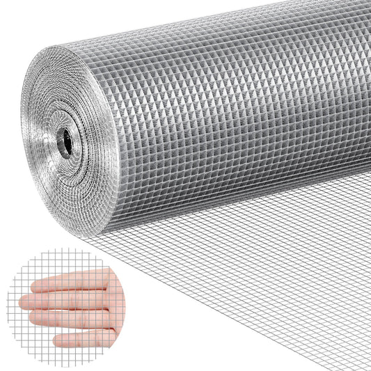 VEVOR Hardware Cloth, 1/4 inch 48in x 100 ft 23 Gauge, Hot Dipped Galvanized Wire Mesh Roll, Chicken Wire Fencing, Wire Mesh for Rabbit Cages, Garden, Small Rodents - DXGSWL48IN105VTQ7V0 - view 1