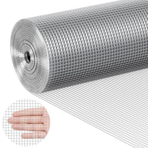 VEVOR Hardware Cloth, 1/4 inch 48in x 50 ft 23 Gauge, Hot Dipped Galvanized Wire Mesh Roll, Chicken Wire Fencing, Wire Mesh for Rabbit Cages, Garden, Small Rodents - DXGSWL48IN50W2KWSV0 - view 2