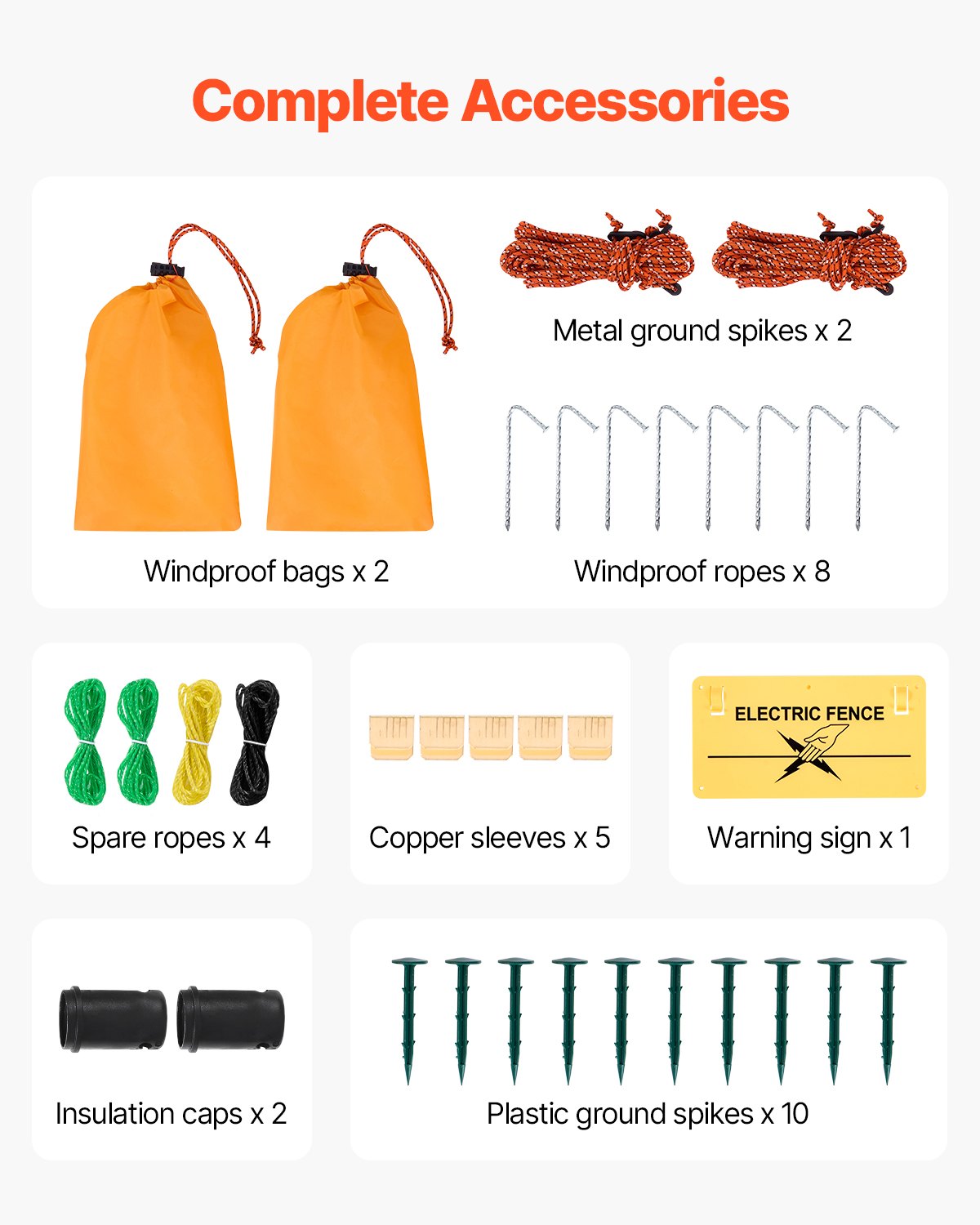 VEVOR Electric Fence Netting, 50" H x 164' L, Livestock Net Fencing with Posts & Stakes, Portable Mesh Nets for Goats, Sheep, Deer, Hogs, Dogs, Electric Fencing for Backyards, Gardens, Farms, Ranches - DXJCWLW50IN1GSPZF001V0 - view 4