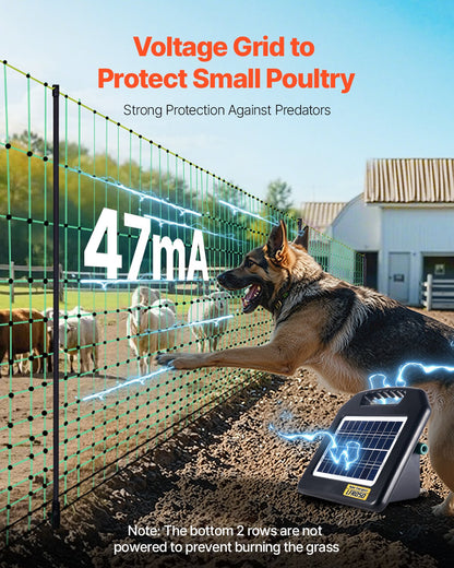 VEVOR Electric Fence Netting, 50" H x 164' L, Livestock Net Fencing with Posts & Stakes, Portable Mesh Nets for Goats, Sheep, Deer, Hogs, Dogs, Electric Fencing for Backyards, Gardens, Farms, Ranches - DXJCWLW50IN1GSPZF001V0 - view 6