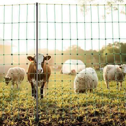 VEVOR Electric Fence Netting, 50" H x 164' L, Livestock Net Fencing with Posts & Stakes, Portable Mesh Nets for Goats, Sheep, Deer, Hogs, Dogs, Electric Fencing for Backyards, Gardens, Farms, Ranches - DXJCWLW50IN1GSPZF001V0 - view 9