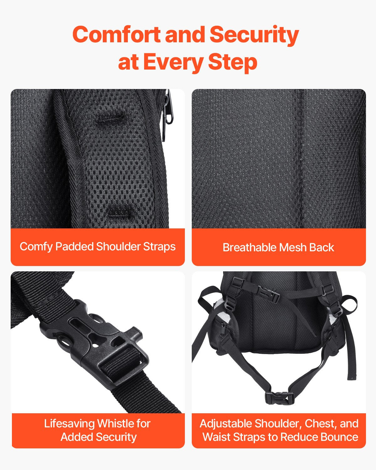 VEVOR Hydration Backpack, 15L Insulated Hydration Pack Backpack with 3L TPU Water Bladder, Hiking Water Backpack with Storage for Men Women, Hydro Water Daypack for Hiking Runnin Hiking Cycling Camping - DXKSDBHSCYK0I6WS9V0 - view 7