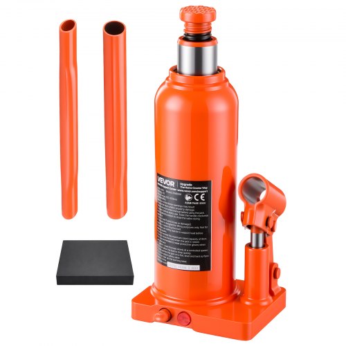 VEVOR Hydraulic Bottle Jack 6 Ton (13227.7 lbs) 8.66"-16.93" Lifting Range, for Full-Size SUV, Light-Duty Pickup, Commercial Van, Auto Repair House Lift, Multi-Directional Welded Jack with Long Handle - DXPSQJD6TZJSDTKYS001V0 - view 2
