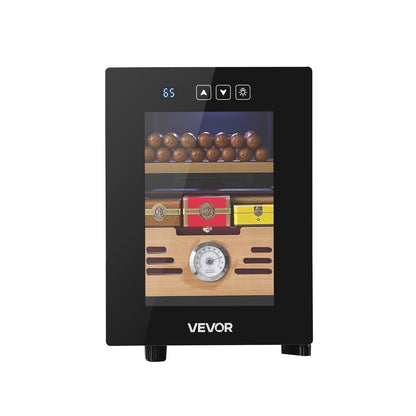 VEVOR Electric Humidor, 16L, 100 Counts Electric Cigar Humidor Cabinet with Cooling Temperature Control, Spanish Cedar Wood Shelves & Drawers, Mechanical Hygrometer, 2 Layers, Cooler for Household - DXQBSJBDTZL1PQ3ZS001V1 - view 10
