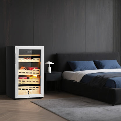 VEVOR Electric Humidor, 75L, 450 Counts Electric Cigar Humidor Cabinet with Compressor Cooling, Constant Humidity & Temperature Control, Spanish Cedar Wood Shelves & Drawers, 4 Layers, for Household - DXQBSJYSJZL7ABP2K001V1 - view 9
