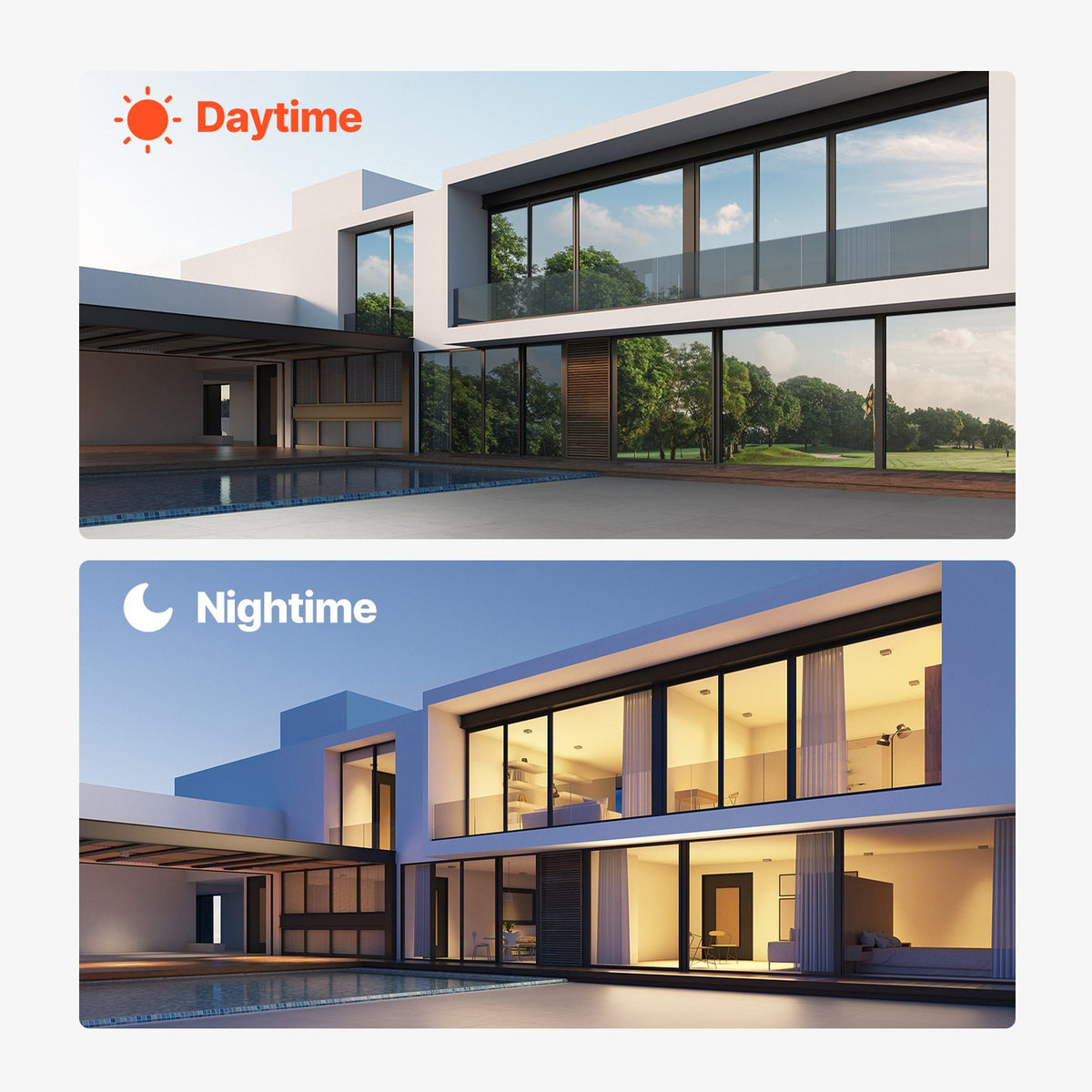 VEVOR Window Privacy Film, One Way Window Tint, Privacy Mirror Reflective Film, Sun Blocking Heat Control Glass, Self-Adhesive, See out Not in Window Film for Home and Office, Silver, 36 in x 49.3 ft - DXTSCM36INCHW5H6QV0 - view 7