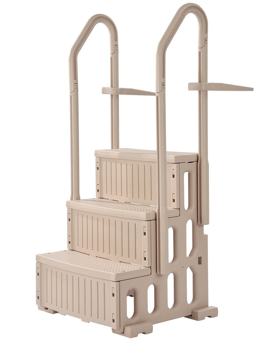 VEVOR Swimming Pool Ladder, 3-Step Double Handrails Stairs with Non-slip Heavy Duty Steps, Max Load Capacity 400 lbs