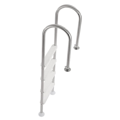 VEVOR Swimming Pool Ladder, 4-Step Double Handrails Stairs with Non-slip Heavy Duty Steps, Stainless Steel Load Capacity 265 lbs, for 54 In Inground Pools with Mounted Deck Board Indoor & Outdoor - DXYCTTBGGBXGT35OAV0 - view 10