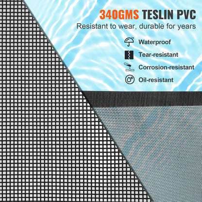 VEVOR Pool Fence, 4 x 72 FT Pool Fences for Inground Pools, Removable Child Safety Pool Fencing, Easy DIY Installation Swimming Pool Fence, 340gms Teslin PVC Pool Fence Mesh Protects Kids and Pets - DXYCWL472FTH8LOXPV0 - view 5