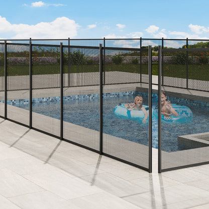 VEVOR Pool Fence, 4 x 72 FT Pool Fences for Inground Pools, Removable Child Safety Pool Fencing, Easy DIY Installation Swimming Pool Fence, 340gms Teslin PVC Pool Fence Mesh Protects Kids and Pets - DXYCWL472FTH8LOXPV0 - view 9