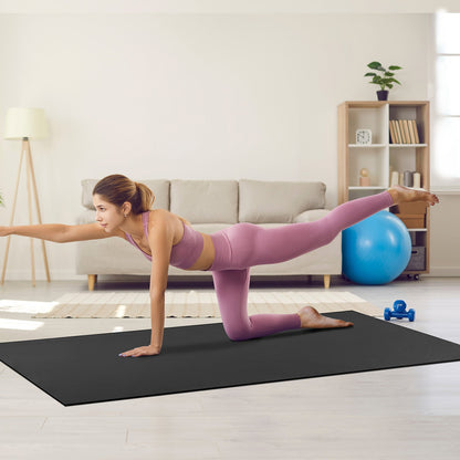 VEVOR Exercise Mat, Non Slip High Density Premium Yoga Mat, Exercise Yoga Mat for Men & Women, Fitness & Exercise Mat with Bag & Carry Strap, for All Types of Home Yoga, Pilate & Floor Workout (8x5ft) - DXYJD5YC8YC0VKN62V0 - view 9