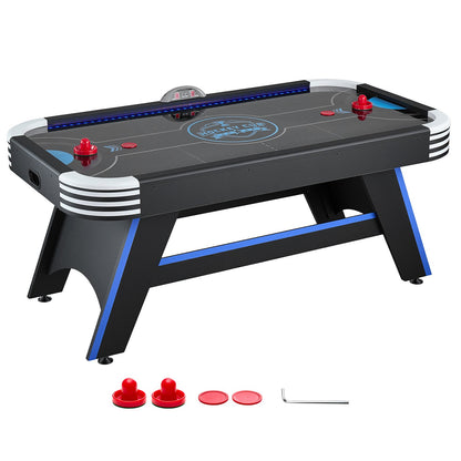 VEVOR 72" Air Hockey Table with LED Lights & Electronic Scorer, for Family Game Room, Basements and Home, Air Powered Hockey Arcade Game Table Set with High-powered Blower, Stable Leg - DYKQGQZ72INCE7307001V1 - view 10