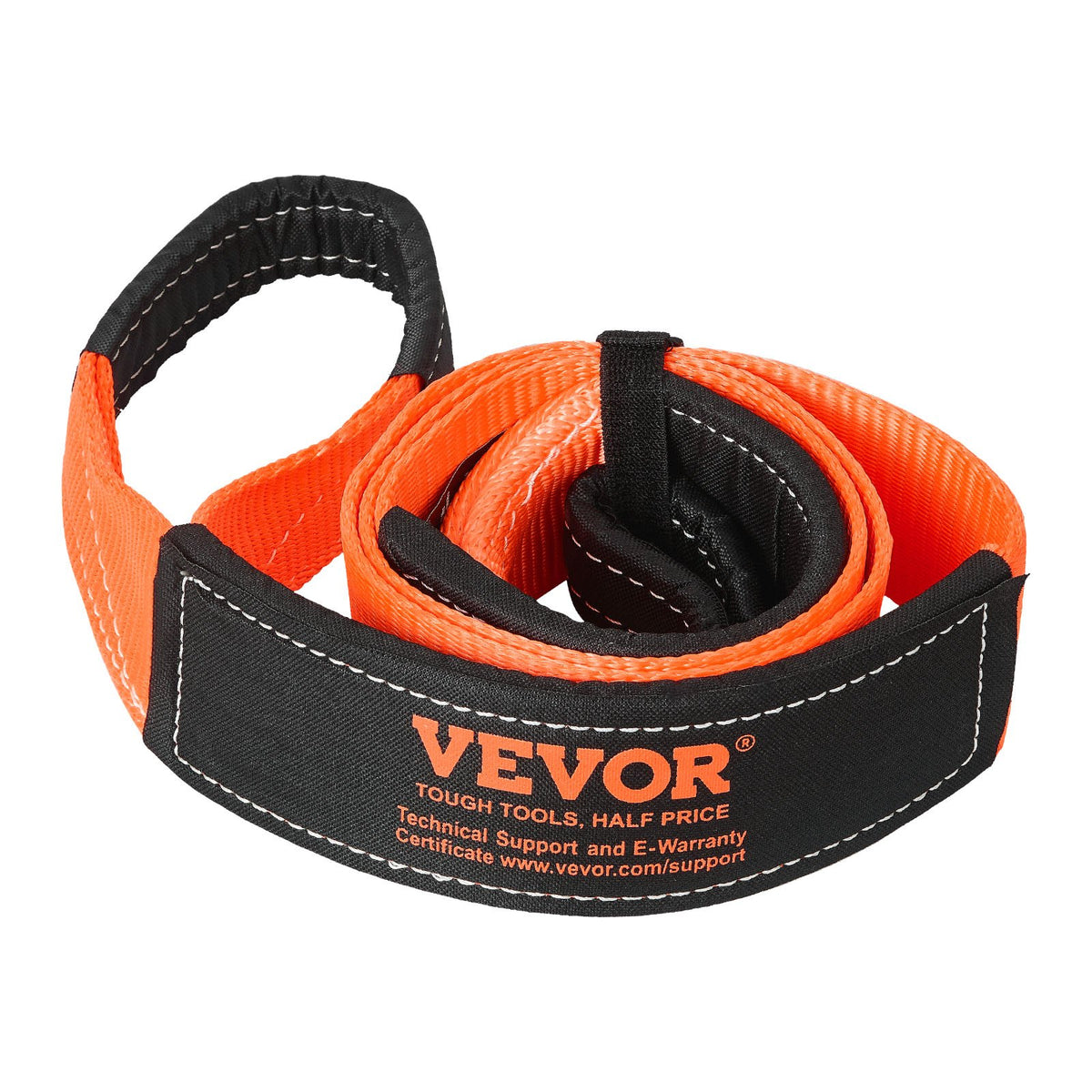 VEVOR Recovery Tow Strap 3 inches, 8 feet 36,000 lbs Break Strength, Triple Reinforced Loop Straps, Tree Saver, Winch Line Extension Strap, Off Road Towing and Recovery, Extreme Weather Resistance - DZDL8FT3INCG38O3C001V0 - view 1