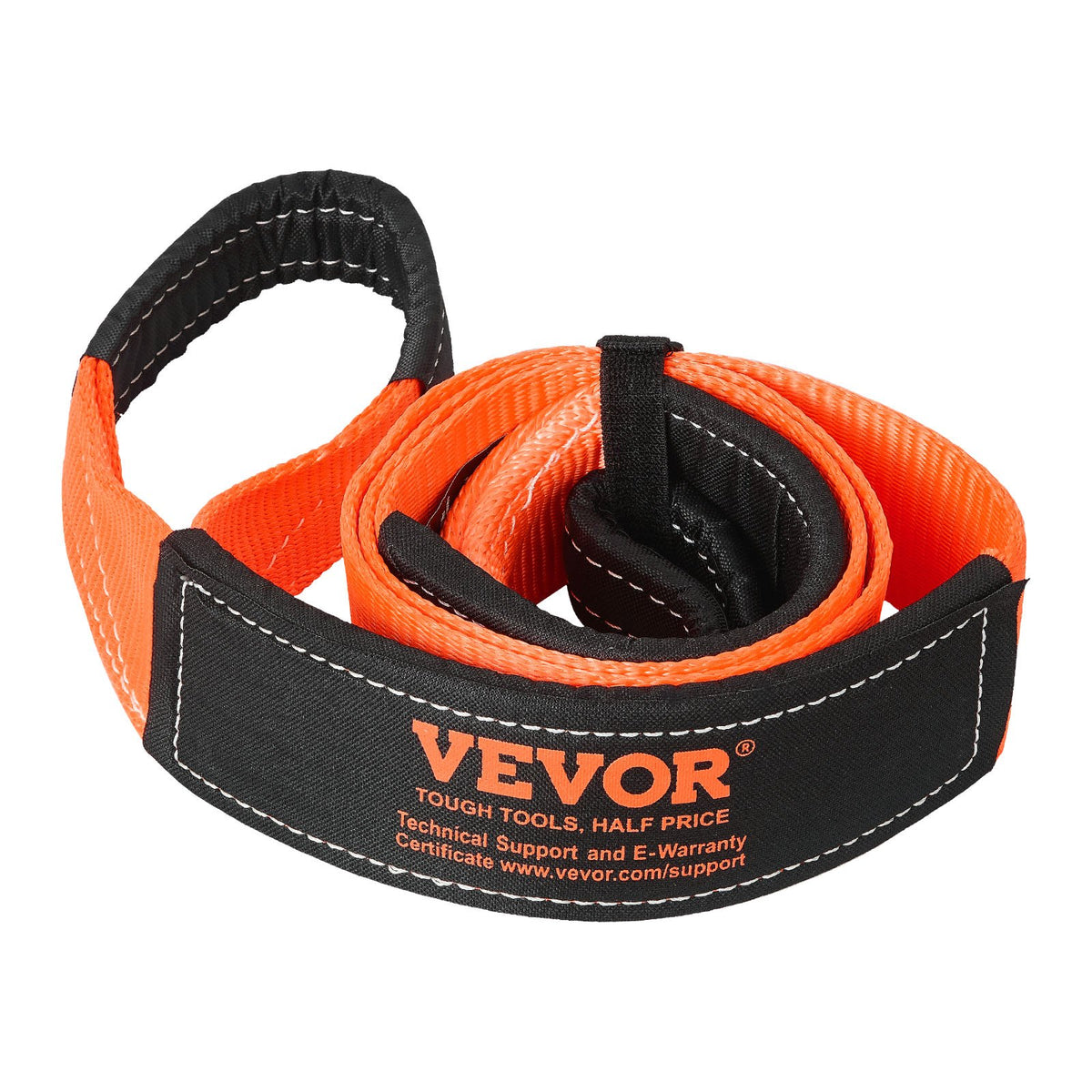 VEVOR Recovery Tow Strap 3 inches, 8 feet 36,000 lbs Break Strength, Triple Reinforced Loop Straps, Tree Saver, Winch Line Extension Strap, Off Road Towing and Recovery, Extreme Weather Resistance - DZDL8FT3INCG38O3C001V0 - view 10