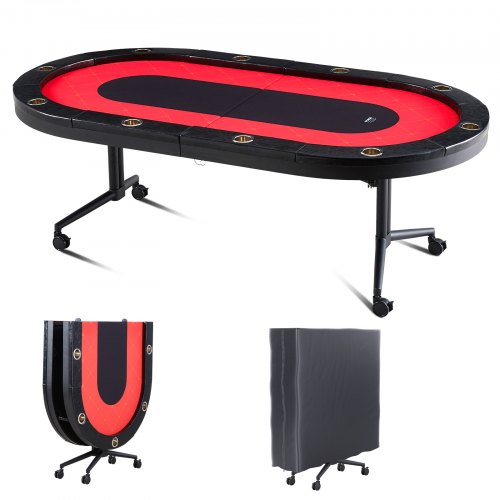 VEVOR Folding Poker Table Top - Select Your Configuration - DZDTZDPKPZ10ERDQTV0 - view 1