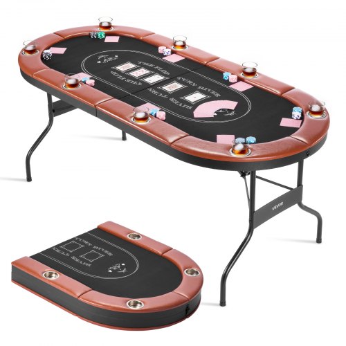VEVOR Folding Poker Table Top - Select Your Configuration - DZDTZDPKPZ71BJ6V8001V0 - view 1