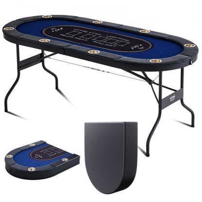VEVOR Folding Poker Table Top - Select Your Configuration - DZDTZDPKPZ8P95XDIV0 - view 1