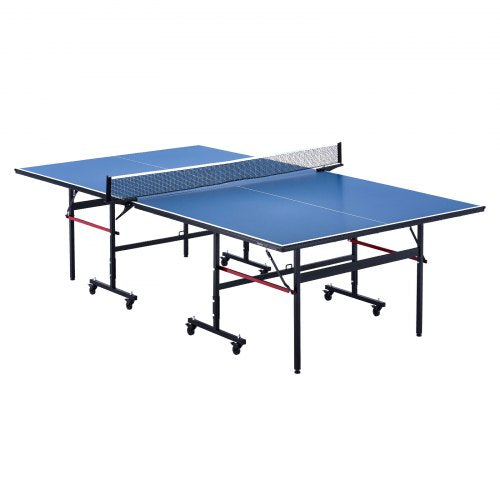 VEVOR Ping Pong Table, Professional Table Tennis Game, Indoor MDF Portable Table Tennis Table, Foldable Ping Pong Table with Quick Clamp Net and Lockable Wheel, 10 Minute Easy Assembly, 12mm Tabletops - DZDTZDPPQZ12A94CKV0 - view 2