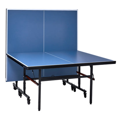 VEVOR Ping Pong Table, Professional Table Tennis Game, Indoor MDF Portable Table Tennis Table, Foldable Ping Pong Table with Quick Clamp Net and Lockable Wheel, 10 Minute Easy Assembly, 18mm Tabletops - DZDTZDPPQZ1877HKXV0 - view 10