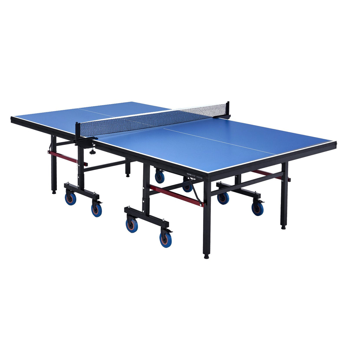 VEVOR Ping Pong Table, Professional Table Tennis Game, Indoor MDF Portable Table Tennis Table, Foldable Ping Pong Table with Quick Clamp Net and Lockable Wheel, 10 Minute Easy Assembly, 25mm Tabletops - DZDTZDPPQZ257835ZV0 - view 1