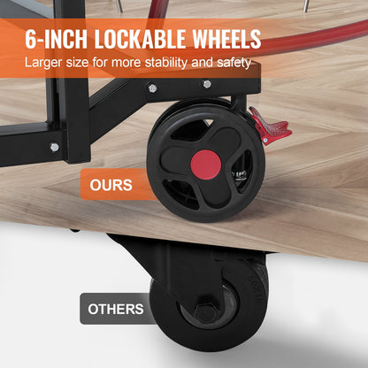 VEVOR Ping Pong Table, Professional Table Tennis Game, Indoor/Outdoor All Weather Aluminum Table Tennis Table, Portable Foldable Table with Quick Clamp Net & Large Lockable Wheels, 10 Minute Assembly - DZDTZDPPQZ6MQ32J9V0 - view 7