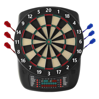 VEVOR Electronic Dart Board, 13.5" Target Dartboard with 43 Games & 200+ Variations for Up to 8 Players, 6 Dart Shafts with Flights & 50 Soft Tips, Color LCD Scoring Screen for Home Party Game Rooms - DZFBB135INCHUNE2I001V9 - view 1